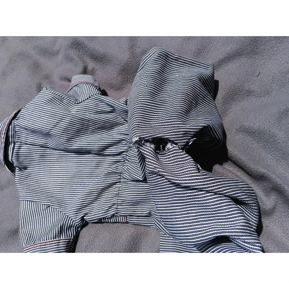 Vintage 1950s Toddler Railroad Engineer Coveralls Costume Halloween Striped Rare